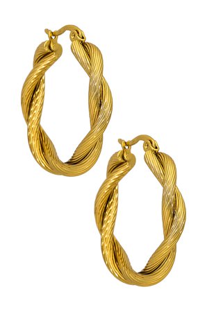 petit moments Calla Hoops in Gold | REVOLVE