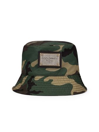 Shop DOLCE&GABBANA Camouflage Logo Bucket Hat | Saks Fifth Avenue