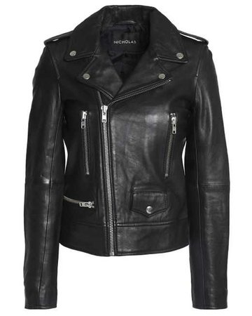 Lyst - Nicholas Leather Biker Jacket in Black
