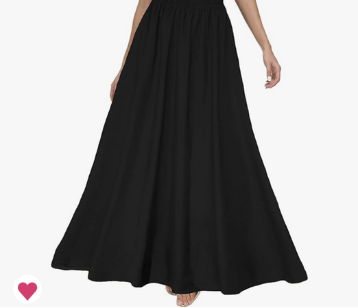 Black long skirt