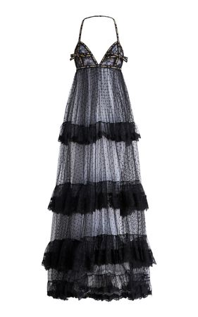 Lace Maxi Halter Dress By Etro | Moda Operandi