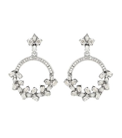 Oscar de la Renta - Crystal-embellished earrings | Mytheresa