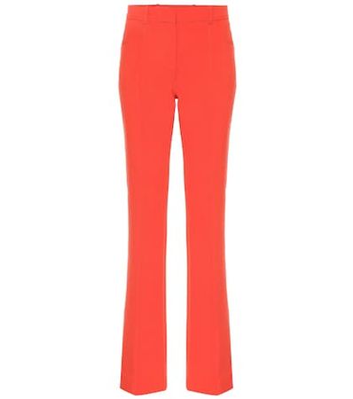 Exclusive to Mytheresa – mid-rise flared wool-blend pants