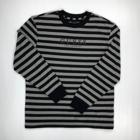guess jeans striped long sleeve