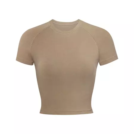 New Vintage Cropped Raglan T-Shirt - Desert | SKIMS