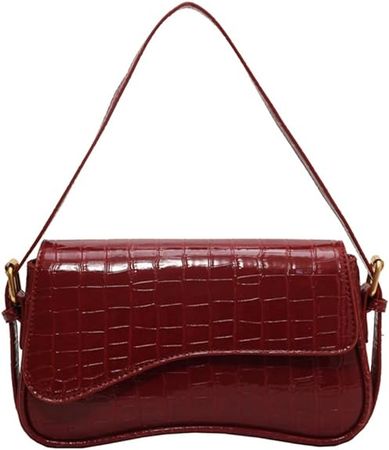 Amazon.com: Small Shoulder Bag Y2K Purse for Women Crocodile Handbag Clutch Purse Classic Retro Crossbody Bag Satchel Purse : Clothing, Shoes & Jewelry