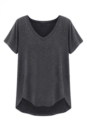 Dark Gray Loose T-Shirt