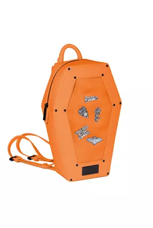 Orange Pin Collector - Coffin Backpack – Blackcraft Cult