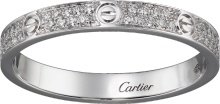 CRB4218200 - LOVE ring, SM - White gold, diamonds - Cartier