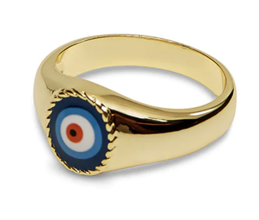 evil eye gold ring