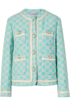 Gucci | Cotton-blend jacquard jacket | NET-A-PORTER.COM