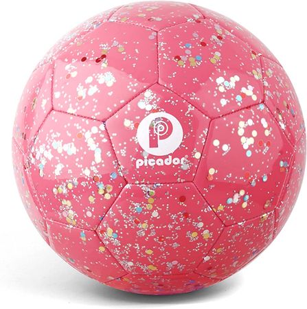 Amazon.com : PP PICADOR Soccer Ball Kids Size 3, Glitter Shiny Sequins Toddler Soccer Balls with Pump for Girls Boys Ages 4-6-8 6-12 Child Baby Gift(Pink) : Sports & Outdoors