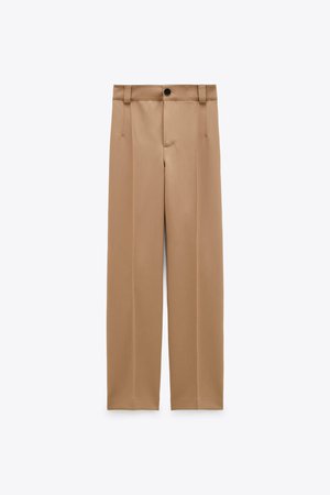STRAIGHT FIT TROUSERS WITH SEAM DETAILS | ZARA France