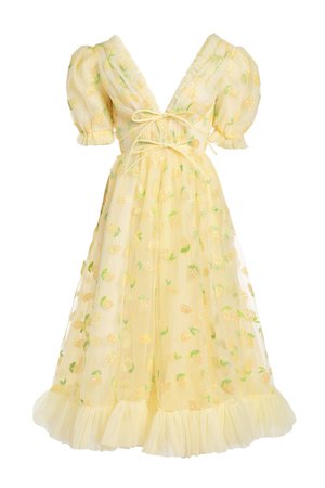 Lemon Midi Dress – Lirika Matoshi