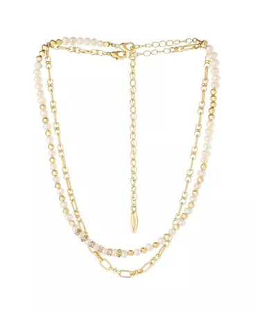 ETTIKA Beaded Freshwater Pearl Chain Necklace Set & Reviews - Necklaces - Jewelry & Watches - Macy's