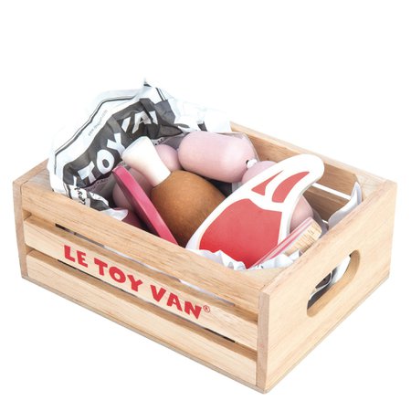 Market Meat Crate | Wooden Play Food Toys – Le Toy Van