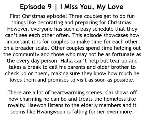 We Got Married Season 1 Episode 9 I miss you, my love Summary