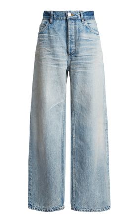 Rigid High-Rise Wide-Leg Ankle-Cut Jeans By Balenciaga | Moda Operandi
