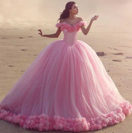 pink Ball Gown