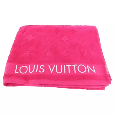 Louis Vuitton Hot Pink Fuchsia LVacation Monogram Beach Towel 56LK55S For Sale at 1stDibs | lv towel pink, hot pink beach towel, pink louis vuitton blanket