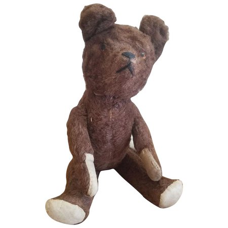 Vintage Chocolate Mohair Teddy Bear 18" : Your-Favorite-Doll | Ruby Lane