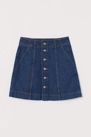 A-line Skirt - Blue