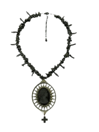 Jean Paul Gaultier black necklace jewelry 90s 1998