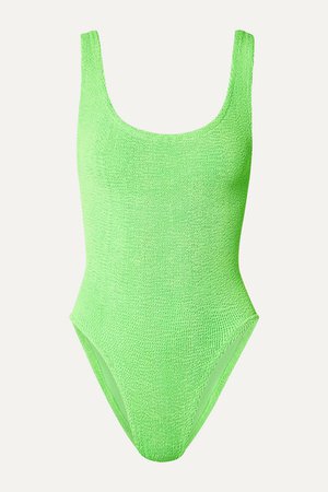 Hunza G | Seersucker swimsuit | NET-A-PORTER.COM