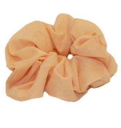 pastel orange scrunchie