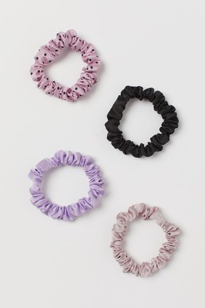 4-pack scrunchies - Purple - Ladies | H&M GB