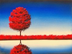 Red & Blue Painting - Art