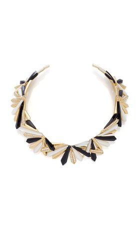 Exclusive 18K Yellow Gold Penacho Queen Necklace by Colette Jewelry | Moda Operandi