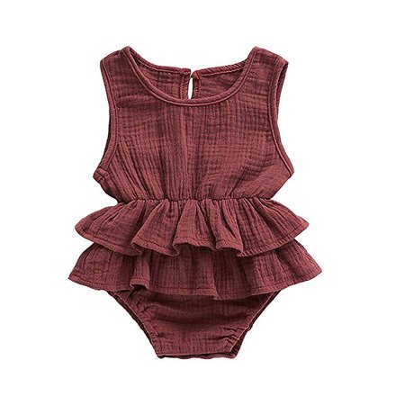 Amazon.com: Baby Girls Clothes Ruffles Collar Romper Bodysuit Jumpsuit Outfits Summer Clothes for Infant Toddler Girl (Pink#2, 6-12 Months): Clothing