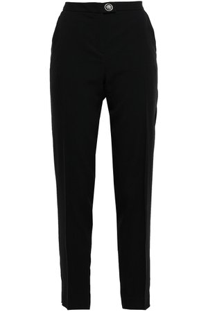 Black Crepe tapered pants | Sale up to 70% off | THE OUTNET | VERSUS VERSACE | THE OUTNET