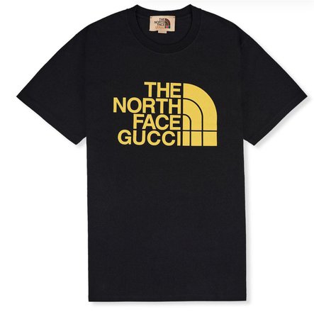 north face x Gucci tee