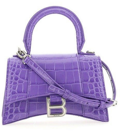 purple balenciaga purse
