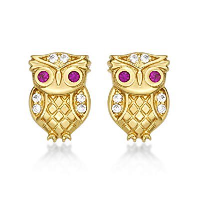 gold owl earrings - Pesquisa Google