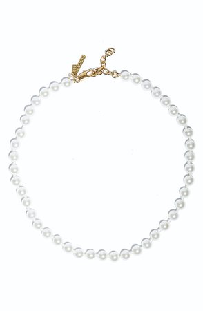 Imitation Pearl Collar Necklace