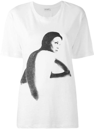woman print T-shirt