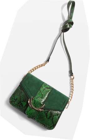 green snake bag top shop