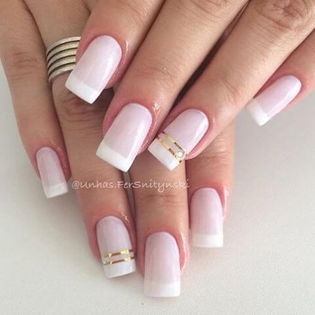 French tip nail color