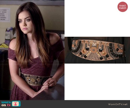 WornOnTV: Aria’s heathered pink cold shoulder dress on Pretty Little Liars | Lucy Hale | Clothes and Wardrobe from TV