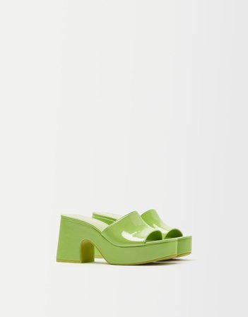 High-heel platform sandals - Shoes - Woman | Bershka