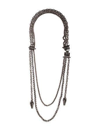 Lanvin Crystal & Chain Multistrand Necklace - Necklaces - LAN92248 | The RealReal