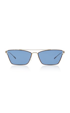Oliver Peoples Evey Cat-Eye Metal Sunglasses