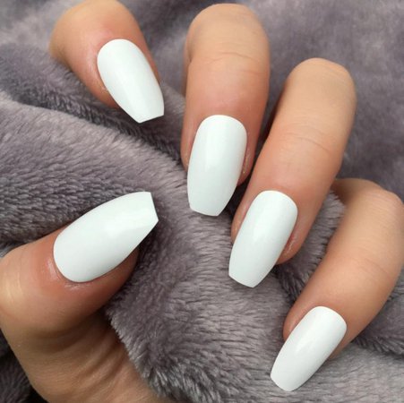 White Gloss Squaletto – Doobys Nails