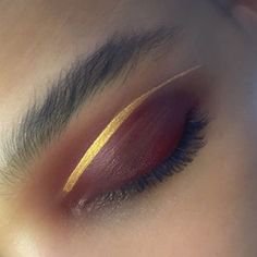 Red And Gold Makeup