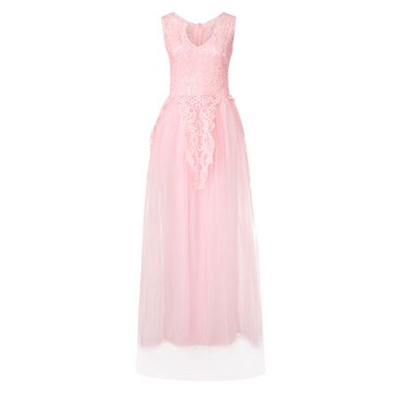 ClodeEU Women Fashion Floral Lace Wedding Elegant Chiffon Evening Party Dress Ball Gown - Walmart.com