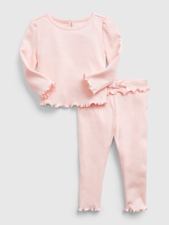 Baby Mix and Match Ribbed-Knit Outfit Set | Gap