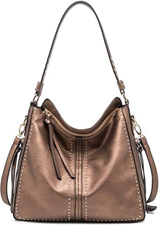 Amazon.com: Montana West Large Hobo Handbag for Women Studded Leather Shoulder Bag Crossbody Purse With Tassel MWC-1001 BLUE: Shoes